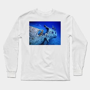 Shipwreck at Million Dollar Point in Vanuatu Long Sleeve T-Shirt